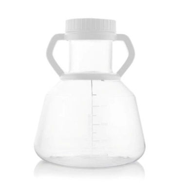 Foxx Life Sciences EZBio Erlenmeyer Flask, PC, 5 L, 90 mm Vented Cap, W/Handle, 4/CS 568-FD02-FLS