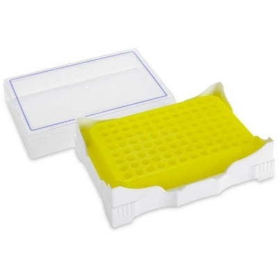 Globe Scientific PCR Cold Work Rack, SBS / ISBER Footprint, 4°C, 96 well PK/2 PCR-COLDYSBS
