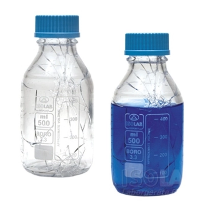 Isolab Bottle - Iso - Screw Cap - Medium Neck - Boro Glass - Amber 2000ml 1 Piece / Pack 061-02-902