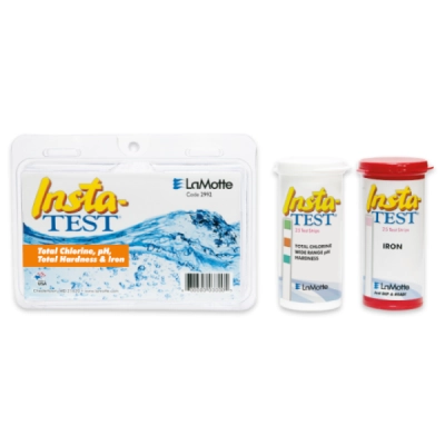 Lamotte Insta-TEST Total Chlorine, pH, Total Hardness &amp; Iron Test Strip Kit 2992