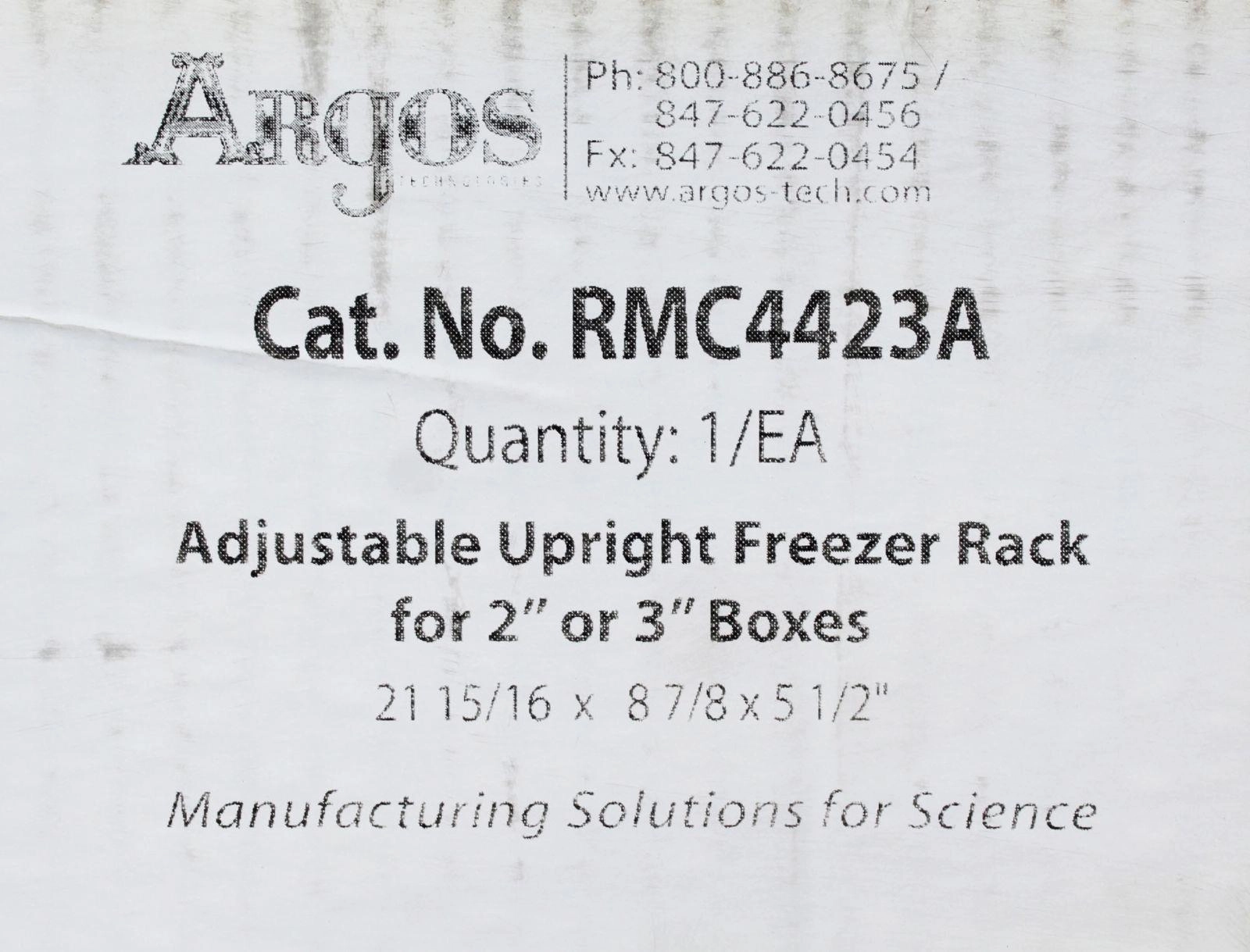 Argos RMC4423A Adjustable Upright Freezer Rack with 120day Warranty