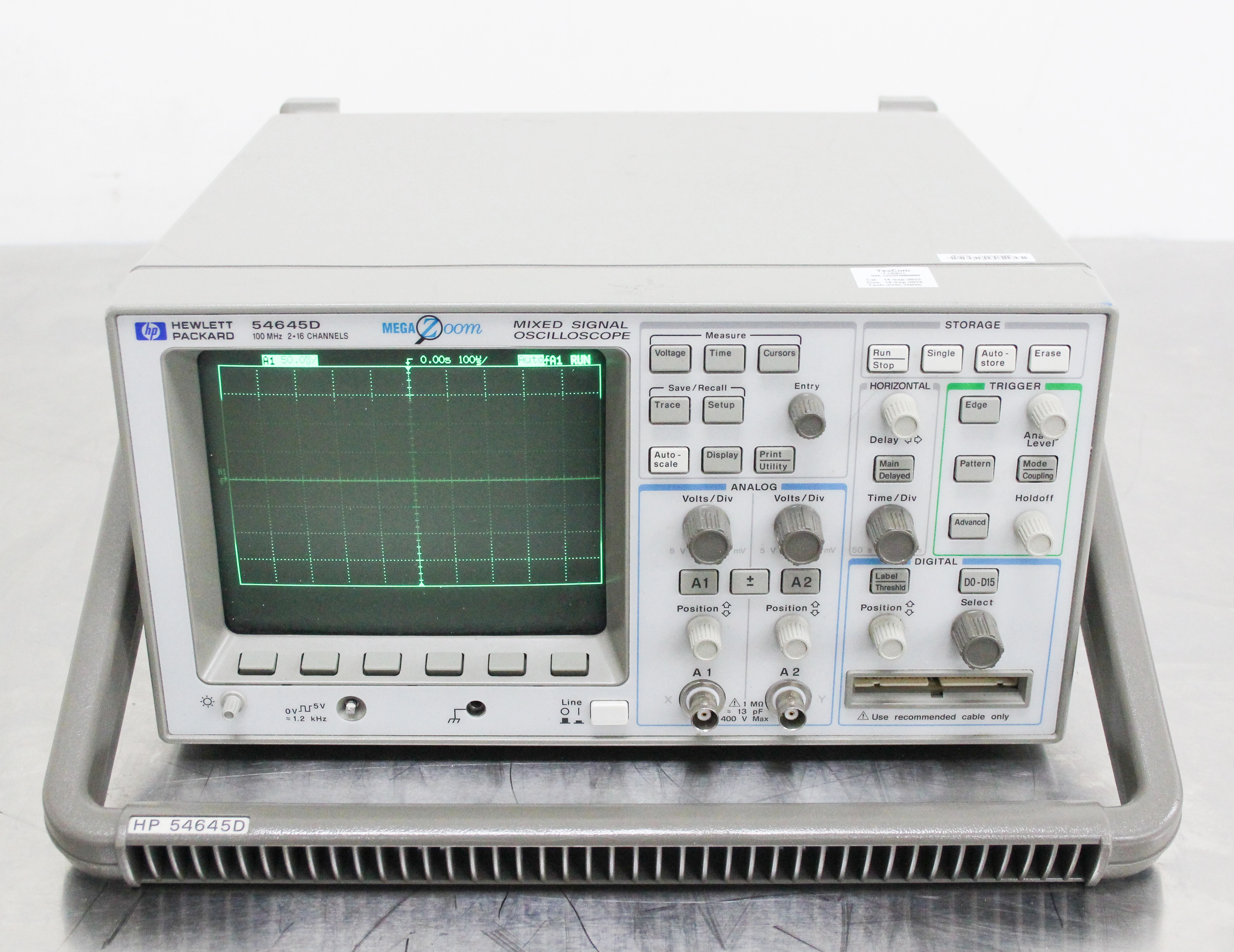 Hewlett Packard 54645D Mixed Signal Oscilloscope w/ 54659B Storage Module - 3373994