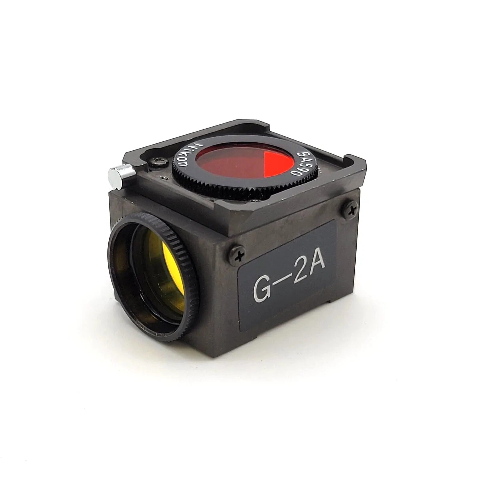 Nikon Microscope Fluorescence Filter Cube G-2A DM580 Diaphot Labophot Optiphot