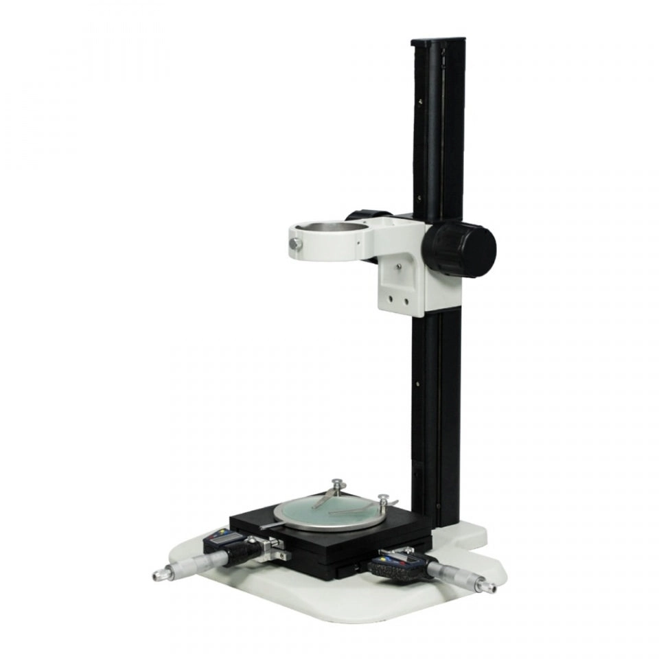 Munday Microscope Track Stand | 76mm Coarse Focus Rack with Measurement Stage