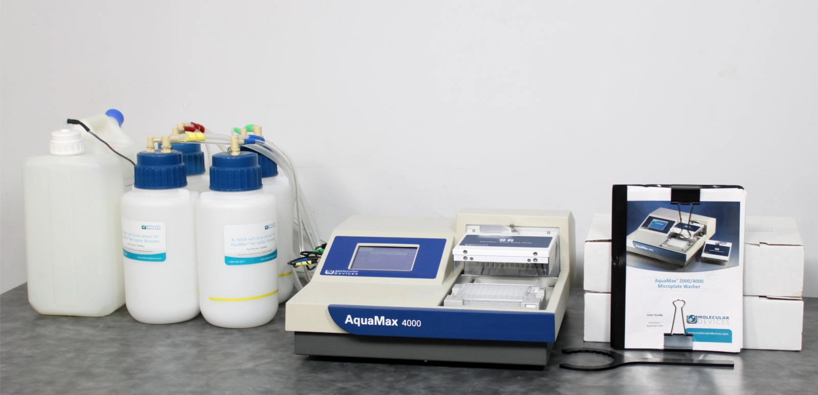 Molecular Devices AquaMax 4000 Microplate Washer AQ4K w/ 96-Well Plate Wash Head