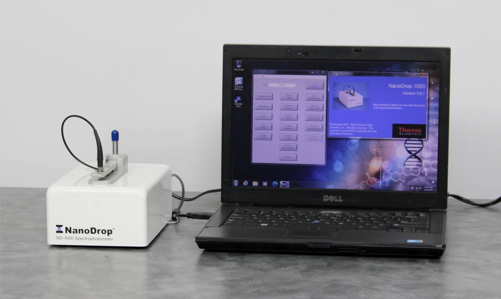 NanoDrop 1000 UV/Vis Spectrophotometer ND-1000 w/ Laptop &amp; Software