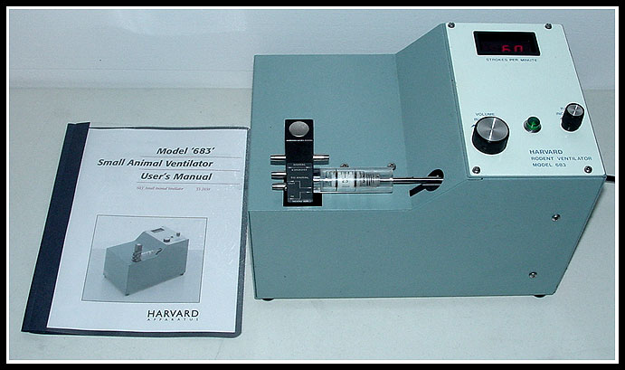 Harvard Apparatus 683 Small Animal Ventilator w WARRANTY