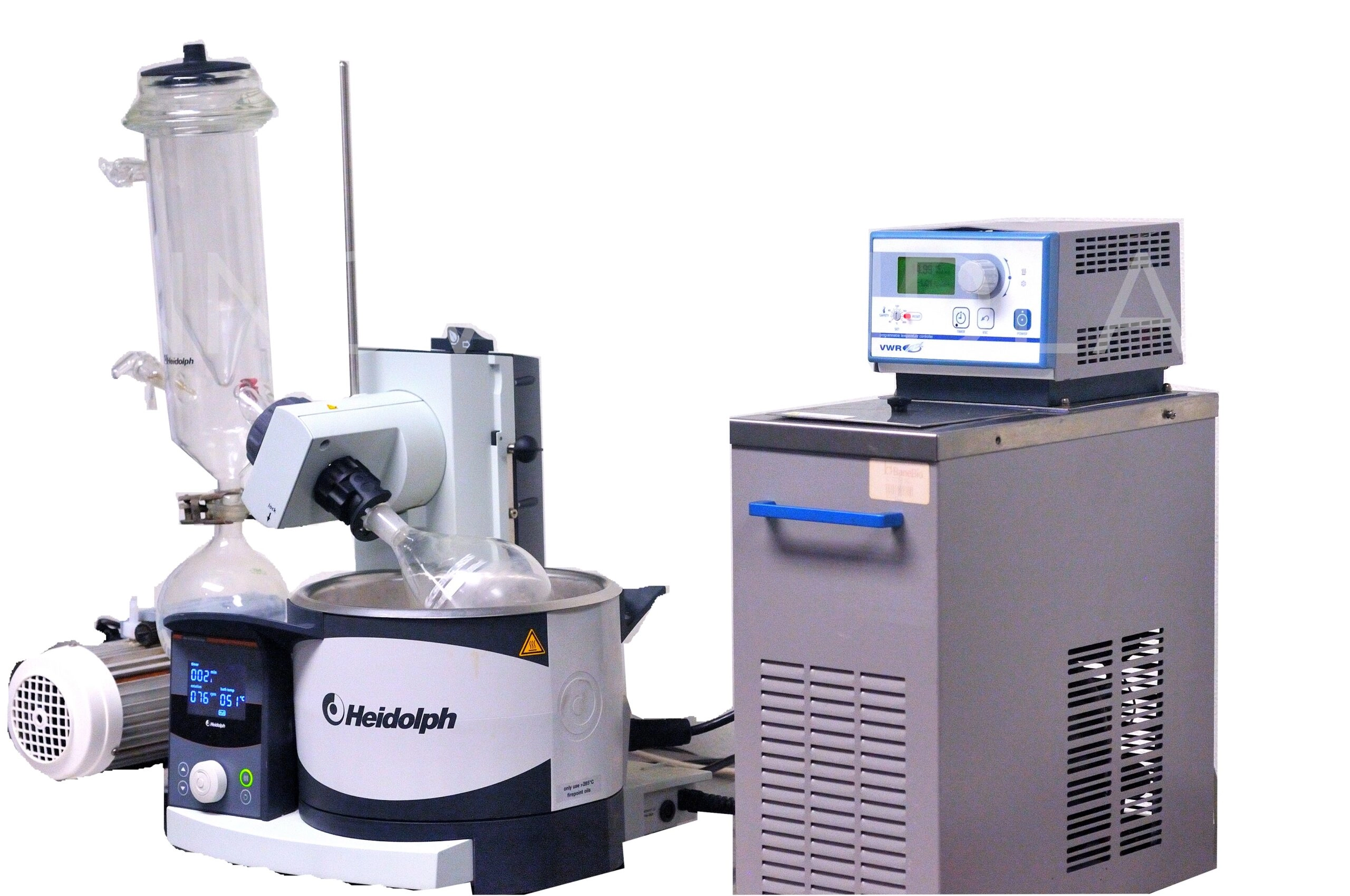 Heidolph Hei-VAP Advantage Evaporator Including Heidolph Pump, Glassware and VWR 1167P Recirculating Chiller