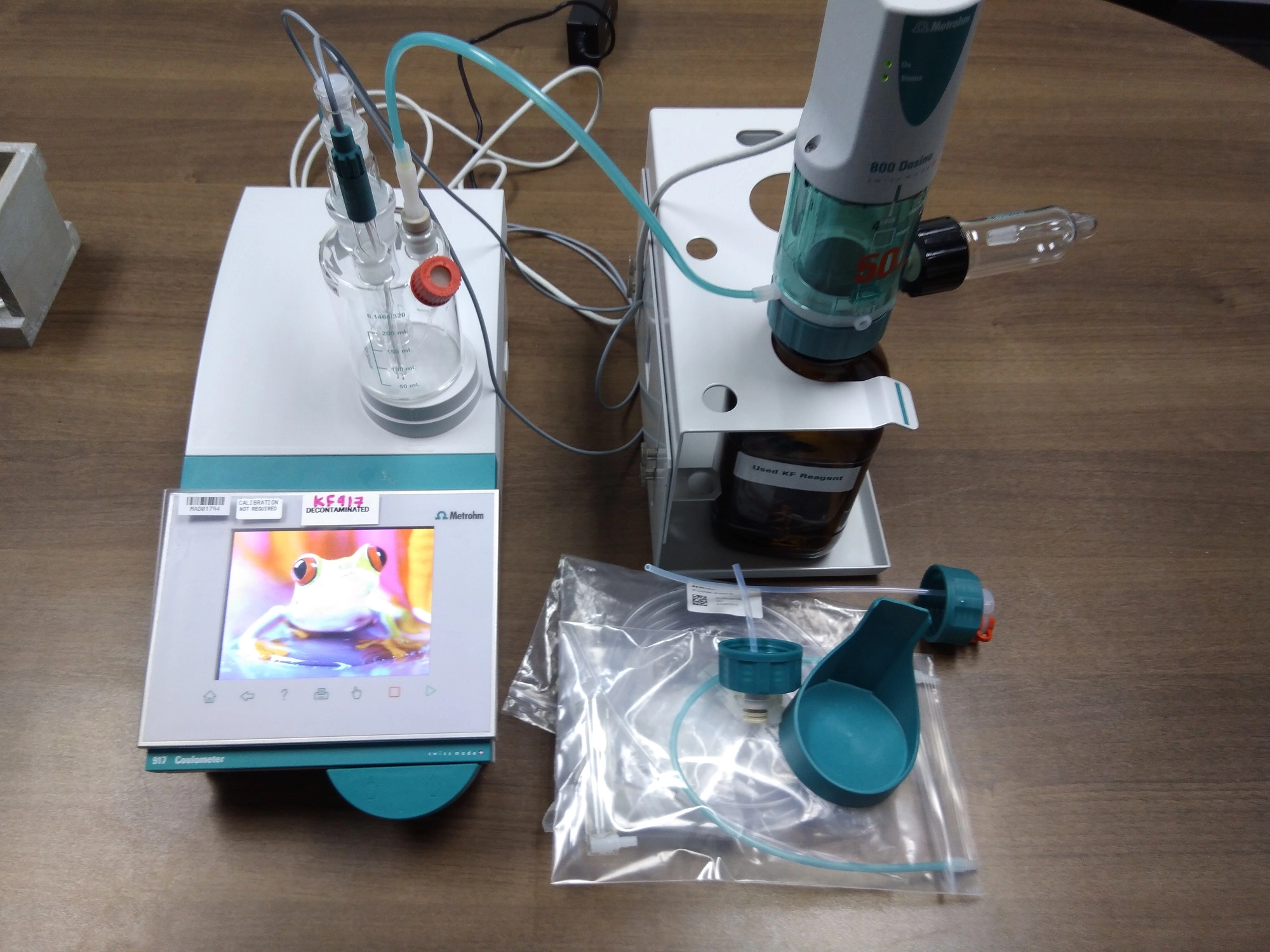 Metrohm 917 KF Karl Fischer Coulometer Titrator with 800 Dosino