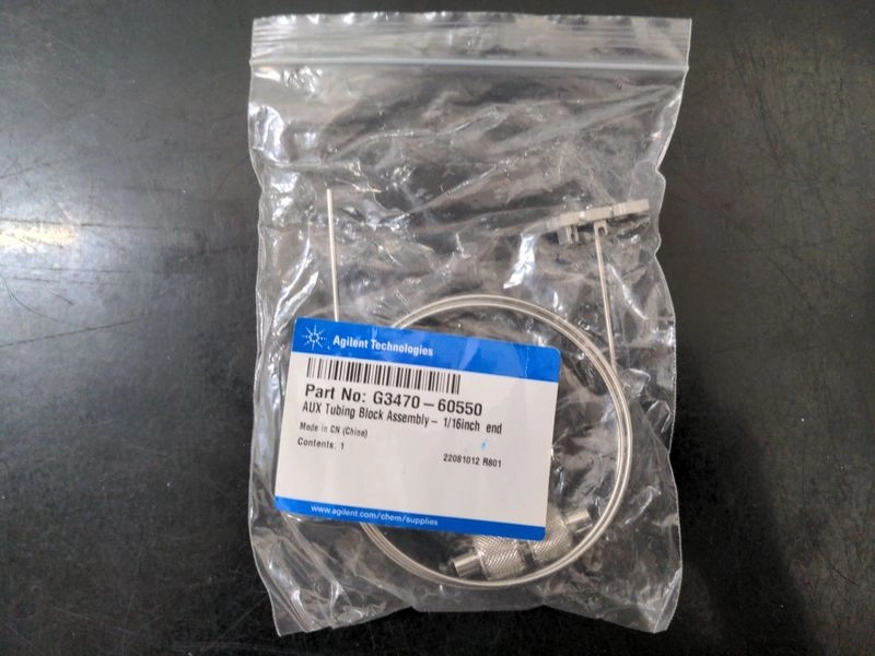 Agilent Technologies AUX Tubing Block Assembly &ndash; 1/16inch End &ndash; Part No: G3470-60550