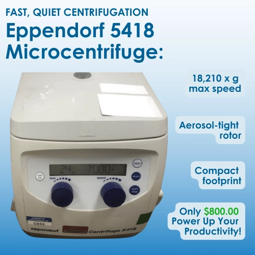 Eppendorf 5418 Benchtop Microcentrifuge