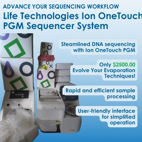 Life Technologies Ion OneTouch Semiconductor PGM Sequencer System