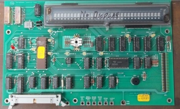 VARIAN CARD, KEYBOARD/DISPLAY PCB, ASSY 03-917708-00 REV 1, SCHEM 03, ON BACK OF CARD, FAB 03-917709