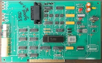 VARIAN CARD, INTERFACE PCB, ASSY 03-917742-00 REV 3, SCHEMATIC 03-917745-00, ON BACK OF CARD, FAB