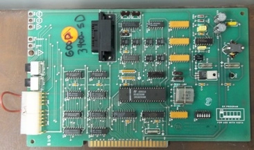VARIAN CARD, INTERFACE PCB, ASSY 03-917742-00 REV 3, SCEMATIC 03-917745-00, ON BACK OF CARD, FAB 