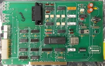 VARIAN CARD, INTERFACE PCB ASSY 03-917742-00 REV 3, SCHEMATIC 03-917745-00, ON BACK OF CARD, FAB 