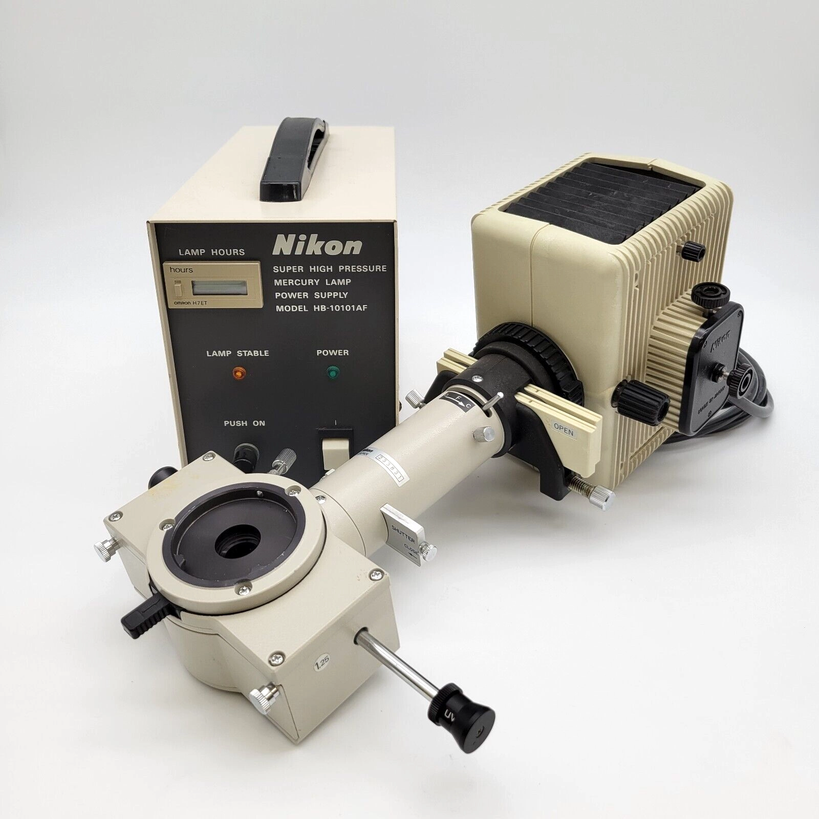 Nikon Microscope Fluorescence Illuminator &amp; Power Supply Kit Labophot Optiphot