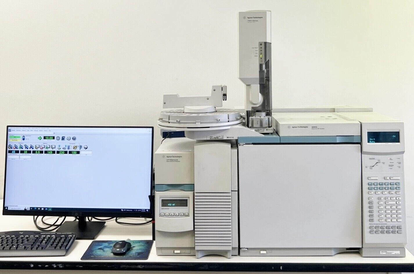 Agilent GCMS 5973N Mass Spec and 6890N GC with ALS