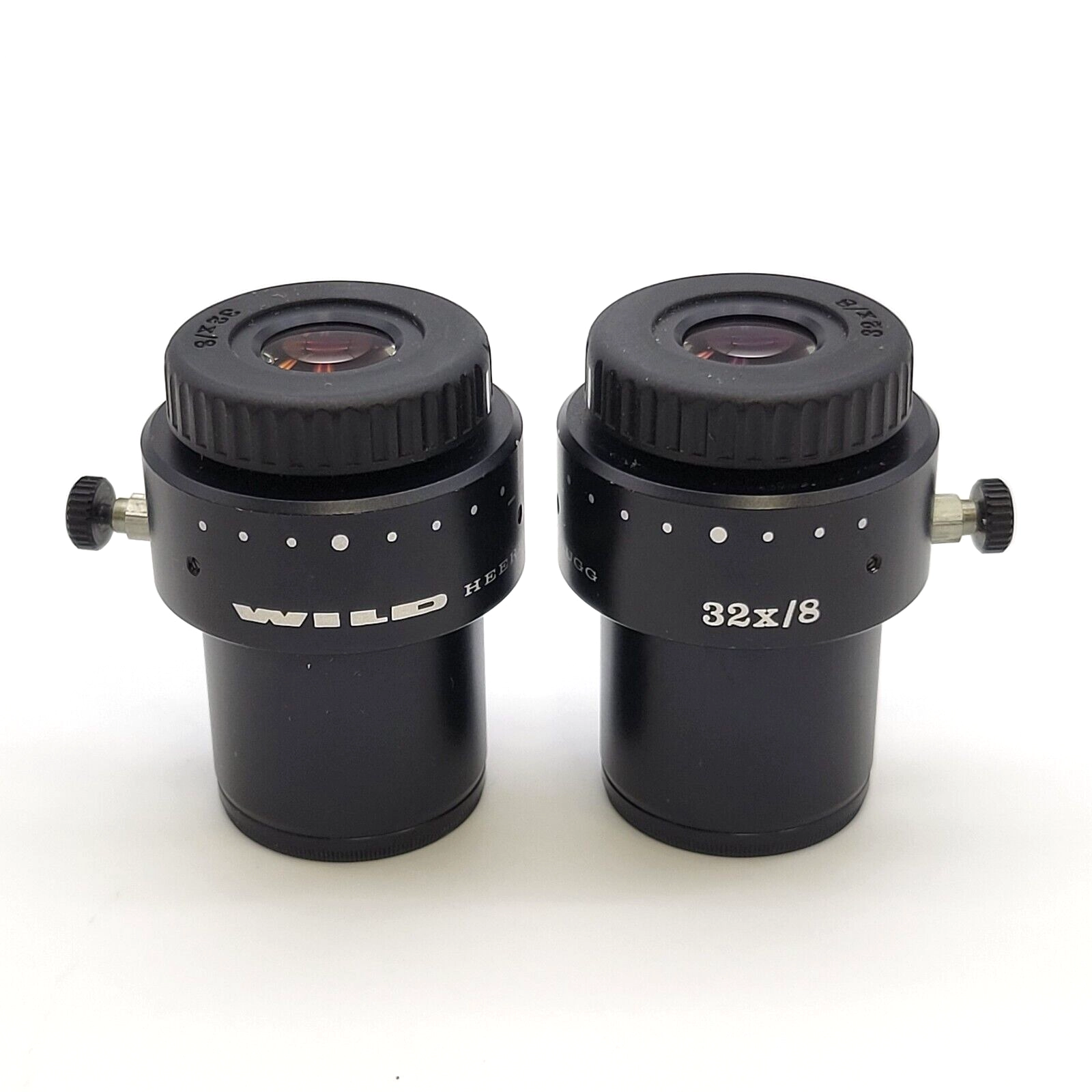 Wild Leica Stereo Microscope Eyepiece Pair 32x/8 Eyepieces