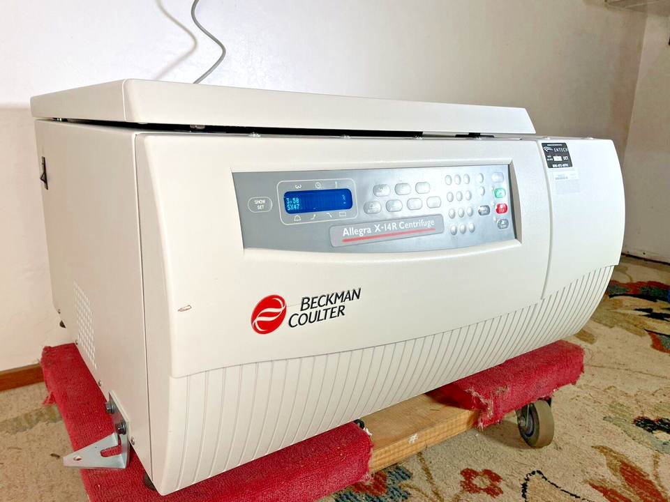 Beckman Coulter Allegra X-14R Refrigerated Centrifuge with Rotor (SX4750A) and Buckets