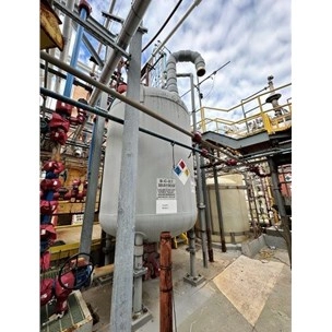 3000 Gallon LMC Vertical Carbon Steel Pressure Vessel