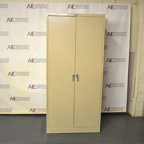 7' h x 3' w with solid doors