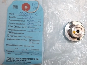 VICI VALCO INSTRUMENT CO VALVE, PART NO: RDC6W-K, NO: 66437, N6, PRESSURE CHECKED @ 5000 PSIG, PRES