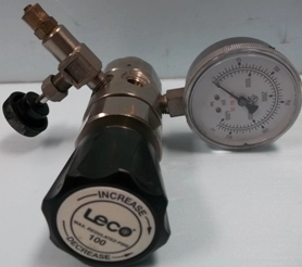 LECO REGULATOR, NO: Y91-N145DNV, MAX REGULATED PSIG: 100, MAX INLET PRESSURE: 3500 PSI, LP AIRGAS, L