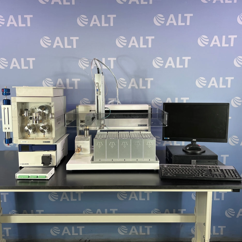 Gilson Prep HPLC System Including GX-271 Liquid Handler With Direct Injection Module And GX Prep Solvent System, 322 Pump, 159 UV-Vis And 506C System Interface