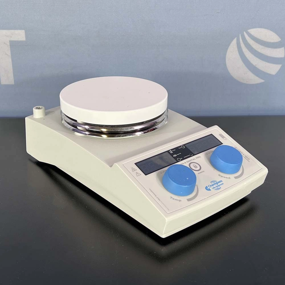 VELP Scientifica Chemglass AREX 6 Digital Pro Heating Magnetic Stirrer, Model GC-1997-V