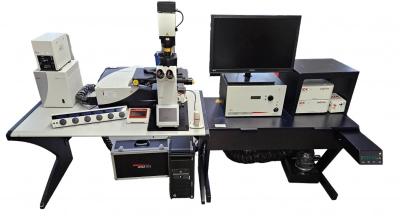 Leica TCS SPE Confocal w/ DMI4000B Inverted Phase Contrast Fluorescence Trinocular Microscope Confocal