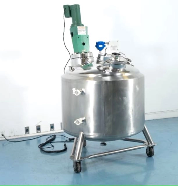 100 Gallon (400 Liter) DCI Sanitary Stainless Steel Jacketed Reactor with Mixer