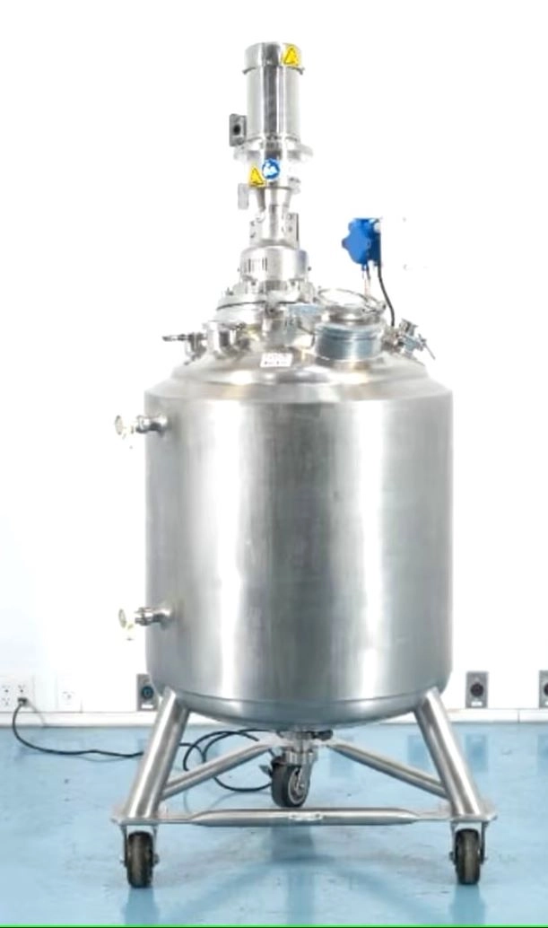 50 Gallon (200 Liter) DCI Sanitary Stainless Steel Jacketed Reactor with Mixer