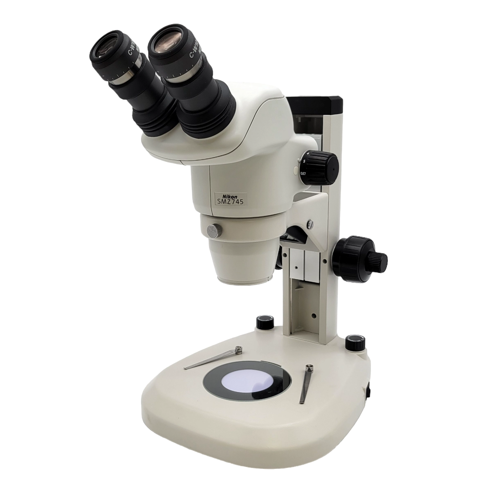 Nikon Stereo Microscope SMZ745 with Transmitted &amp; Reflected Light Stand