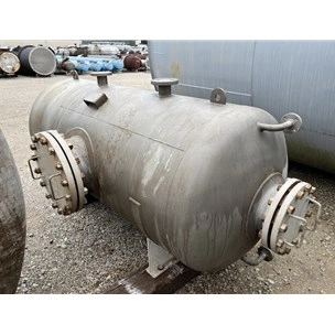 500 Gallon Ward Horizontal Pressure Vessel - 316 Stainless Steel