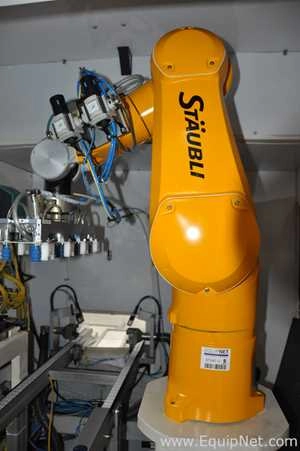 Lot 100 Listing# 875441 Staubli TX2-90 6 Axis Articulating Arm Robot with Controller and Pendent Programmer YOM 2021