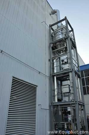 Lot 48 Listing# 866296 Gea DN450 Distillation Evaporator Column 38 Feet Tall Sectional Steel Frame