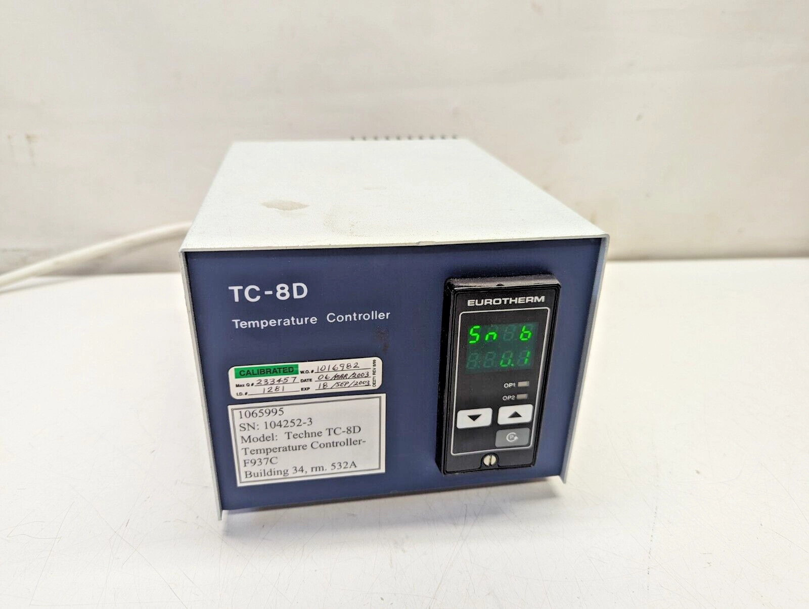 Eurotherm Techne TC-8D Temperature Controller F937