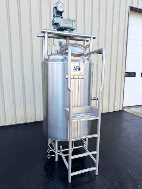 A&amp;B Process 250 Gal Sanitary Jacketed Tank, Scraper, 316L