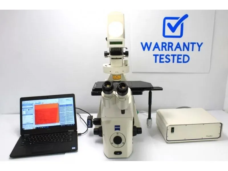 Zeiss Axiovert 200m Inverted Fluorescence Motorized Condenser Microscope (New Filters) Pred Observer 7