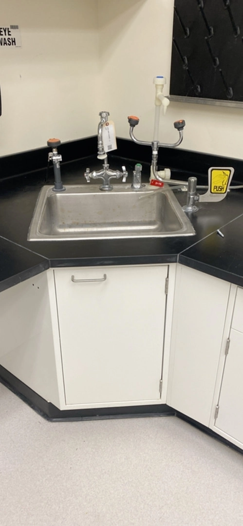 Used 41"x41"x35" Hamilton Sink Corner Cabinet Lab Casework