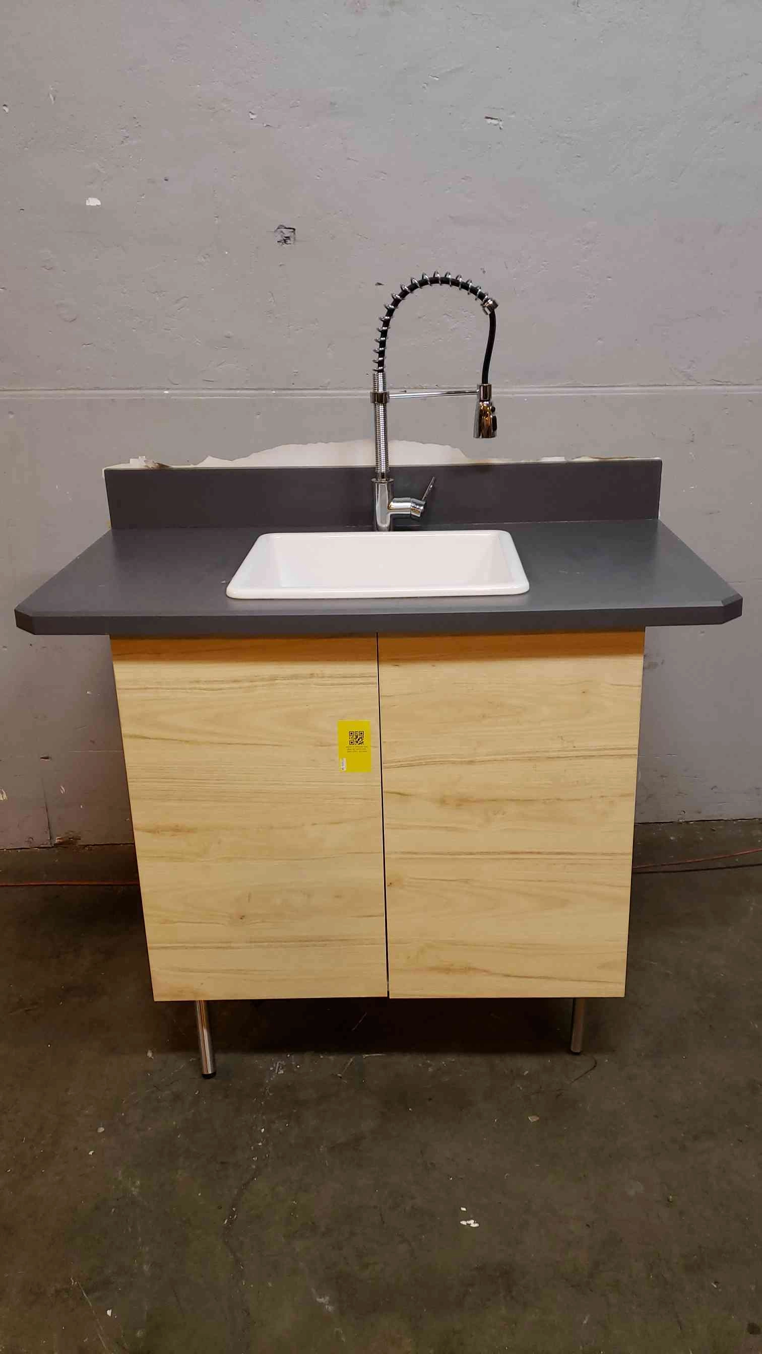 4' Lab Sink Base W/ Sink Basin &amp; Extendable Faucet