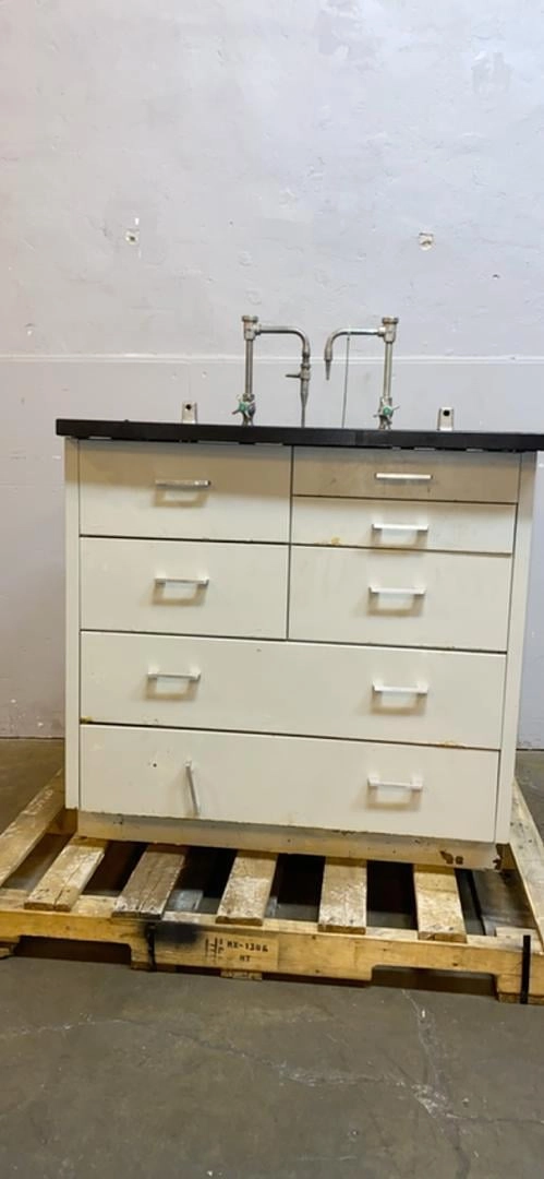 Used 36" St. Charles 7 Drawer Cabinet W/ Sink Top