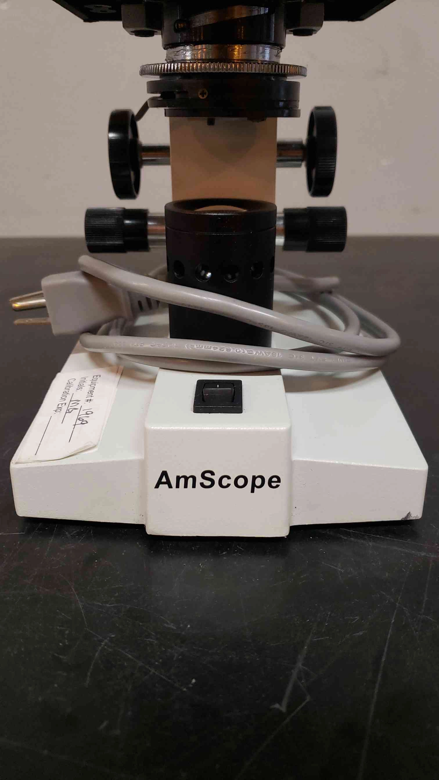 20W Binocular Halogen Microscope and AmScope Microscope Slides BS-50P(3894AA)