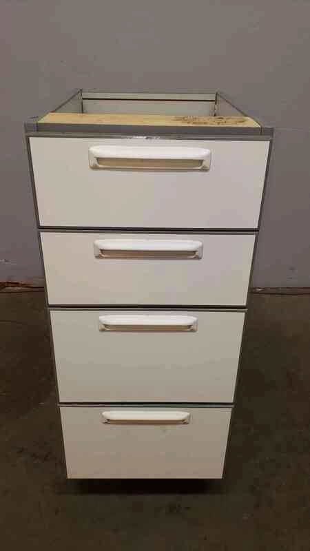15" Recessed Wooden Casework W/ 4 Drawers