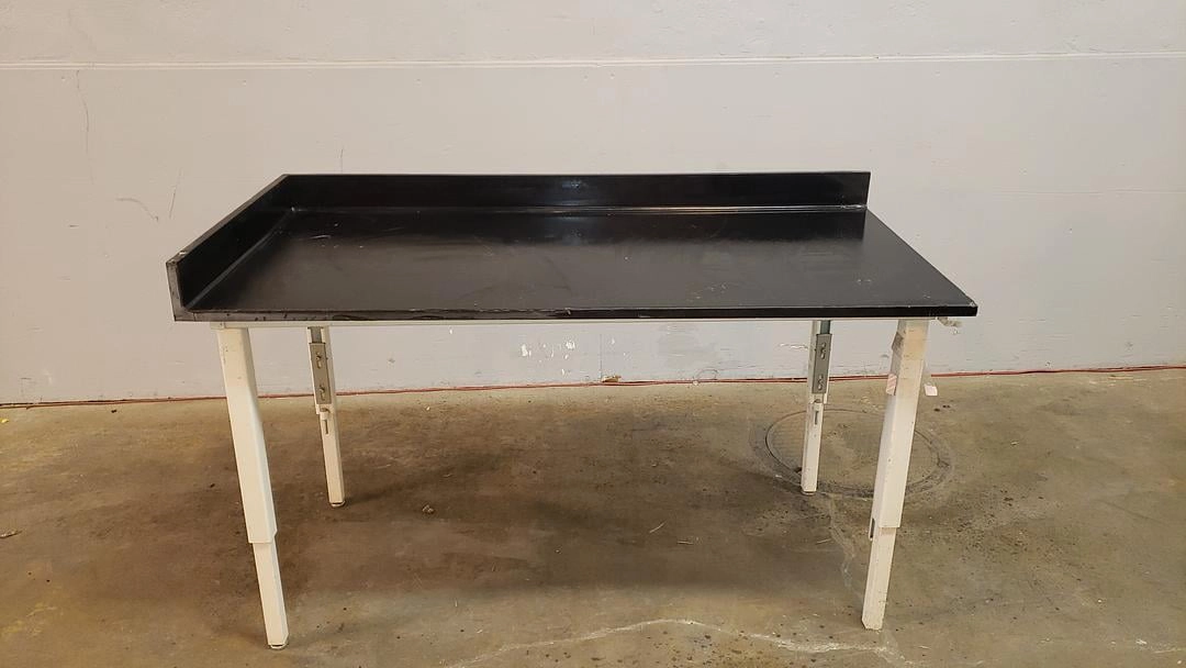 5' Lab Table W/Black Epoxy Countertop