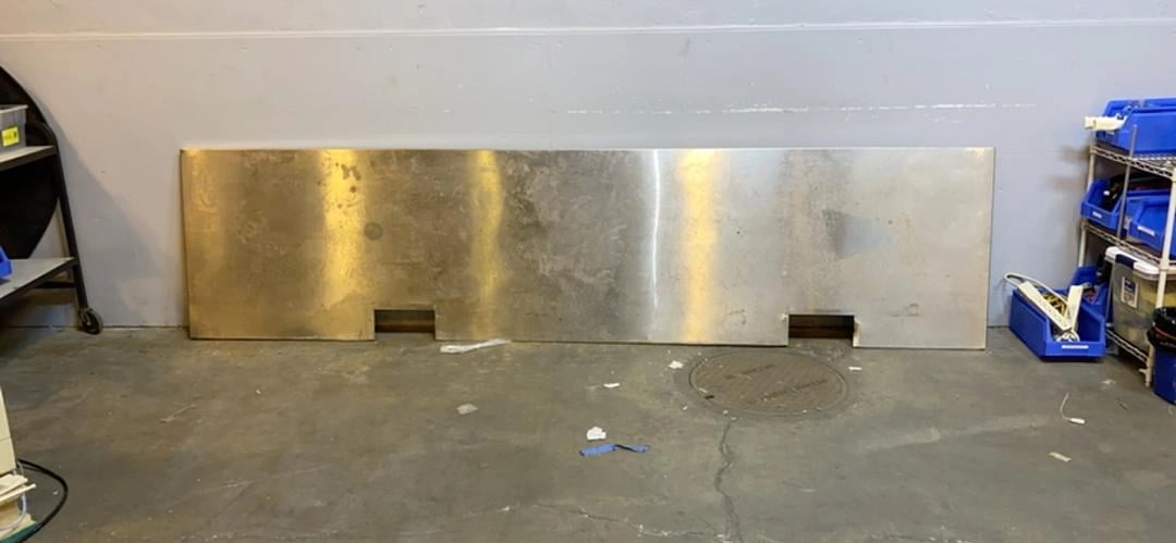 128x31x2" Stainless Steel Countertop (10' 1/2)