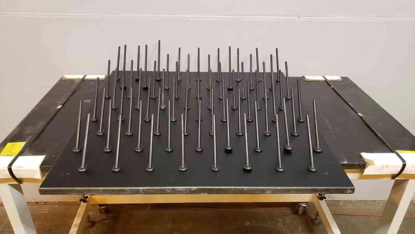 3x3 Black Epoxy Peg Board