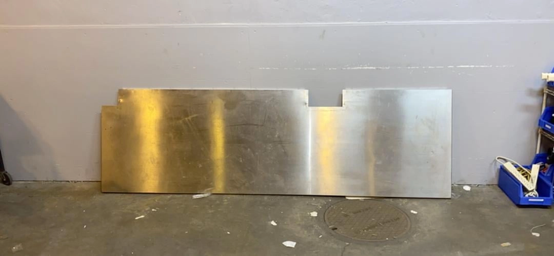 102x31x2" Stainless Steel Countertop