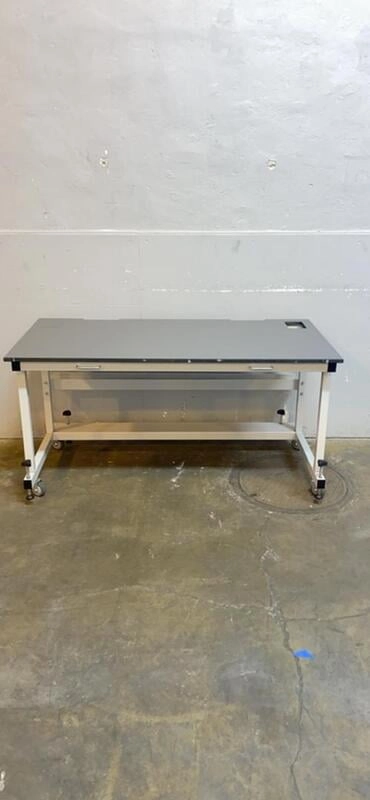60x30x31" Rolling Lab Desk Table &amp; Epoxy Top